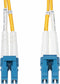 Startech.com 3m LC naar LC (UPC) OS2 Single Mode Duplex Glasvezel Kabel 9/125µm Laser Optimized 10Gbs Flexibel Buigen Geel