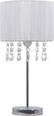 vidaXL Bureaulamp rond E27 wit