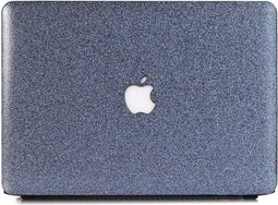 Lunso Geschikt voor MacBook Air 13 inch (2018-2019) cover hoes - case - Glitter blauw