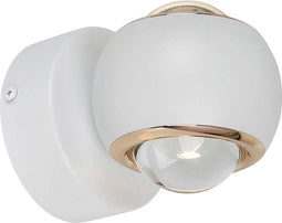 V-TAC VT-7504-W LED wandlamp - Rond - IP20 - Wit Behuizing - 10 Watt - 950 Lumen - 3000K