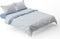 Fleece Dekbedovertrekset met Geruite Print - Wit, Grijs & Beige - 2-Persoonsbed
