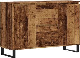 vidaXL - Dressoir - 104x35x70 - cm - bewerkt - hout - oud - houtkleurig