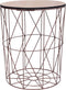 vidaXL - Salontafel - Ø - 47 - cm - koperkleurig