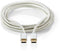 Nedis CCTB60800AL20 - USB-C Kabel - 200 cm - Zilver
