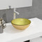 vidaXL - Wasbak - 35x12 - cm - gehard - glas - goudkleurig