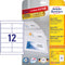 Avery 4781 - Universele Etiketten - 97 x 42,3 mm - Permanent klevend - Wit (300 stuks)