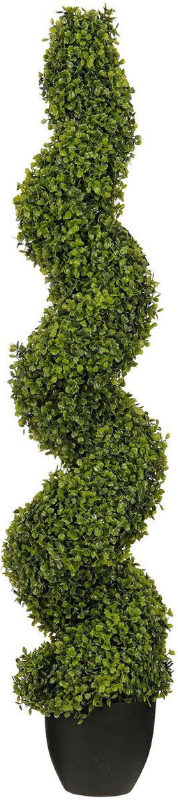 Mica Decorations Buxus Spiraal Kunstboom - H120 x Ø25 cm - Groen