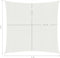 vidaXL - Zonnezeil - 160 - g/m² - 4x4 - m - HDPE - wit