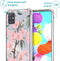 iMoshion Hoesje Geschikt voor Samsung Galaxy A71 Hoesje Met Koord - iMoshion Design Hoesje met Koord - Groen / Transparant / Roze / Cherry Blossom