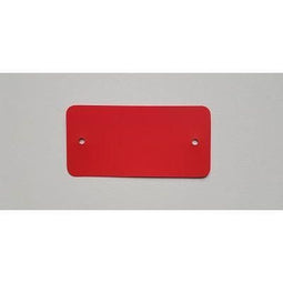 Klika - PVC labels 54x108 mm rood 2 gaten 1000st - 3 stuks