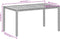 Tuintafel 150x90x75 cm poly rattan en massief acaciahout beige