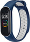 iMoshion Bandje Geschikt voor Xiaomi Mi Band 3 / 4 - iMoshion Siliconen sport band met inkliksysteem ronde drukknoop - Blauw