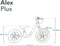 Lionelo Alex Plus - Loopfiets - 12” Lekvrije Banden - Verstelbaar Zadel (30-35 cm) & Stuur (52-58 cm) - Antisliphandvatten - Mandje & Bel - Kleur Groen