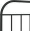 vidaXL - Bedframe - met - hoofdbord - metaal - zwart - 107x203 - cm