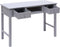vidaXL - Schrijftafel - 110x45x76 - cm - hout - grijs