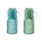 Waterfles Home ESPRIT Blauw Groen Kristal 1 L (2 Stuks)