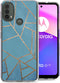 iMoshion Hoesje Geschikt voor Motorola Moto E40 / Moto E30 Hoesje Siliconen - iMoshion Design hoesje - Blauw / Blue Graphic