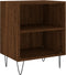 vidaXL - Nachtkastjes - 2 - st - 40x30x50 - cm - bewerkt - hout - bruin - eikenkleur