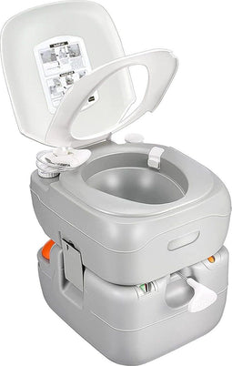 SereneLife Draagbaar Toilet-Toilet voor Onderweg- Kampeertoilet- 22 Liter Afvaltank- Lekvrij - Wit