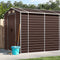vidaXL - Tuinschuur - 191x470x198 - cm - gegalvaniseerd - staal - bruin