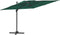vidaXL - Zweefparasol - met - dubbel - dak - 300x300 - cm - groen