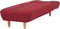 ALSTEN - Chaise longue - Rood - Symmetrisch - Polyester