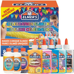 Elmer's Celebration - Slijmpakket - 8-delig met Magical Liquid en diverse lijm - Party