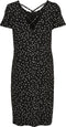 ONLBERA BACK LACE UP - Jurk - Korte mouwen - Loose fit - Lace-up detail op de rug - Stretchy stof - Lengte 88 cm