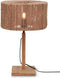 GOOD&MOJO Tafellamp Iguazu - Jute/Bamboe - Ø30x37cm -