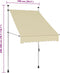 vidaXL - Luifel - handmatig - uittrekbaar - 100 - cm - crème