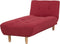 ALSTEN - Chaise longue - Rood - Symmetrisch - Polyester