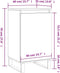 vidaXL - Dressoir - 40x35x70 - cm - bewerkt - hout - betongrijs