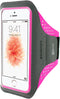 Mobiparts Comfort Fit - Sport Armband - Lichtgewicht Ademend - Neon Roze
