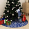 vidaXL - Kerstboomrok - luxe - met - sok - 150 - cm - stof - blauw