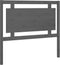vidaXL - Hoofdbord - 105,5x4x100 - cm - massief - grenenhout - grijs