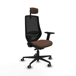 Bureaustoel Piqueras y Crespo D036G2W Zwart Donkerbruin