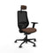 Bureaustoel Piqueras y Crespo D036G2W Zwart Donkerbruin