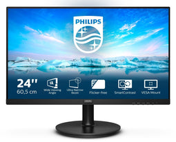 Philips V-line 241V8L - 24" Monitor - Full HD 1920x1080 VA-paneel - Zwart