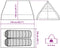 vidaXL - Tent - A-frame - 2-persoons - waterdicht - verduisterend - stof - wit