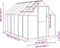 vidaXL - Tuinkas - met - basisframe - 334x169x202 - cm - aluminium - zilverkleurig