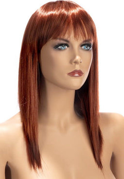 World Wigs Allison - Pruik - Lang Koper - Opgeknipt met Pony