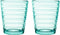 Iittala Aino Aalto - Tumbler Glazen Set - Waterglas - Vaatwasserbestendig - Watergroen - 22 cl - 2 Stuks
