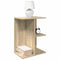 vidaXL - Nachtkastje - 46,5x29x61 - cm - bewerkt - hout - sonoma - eikenkleurig