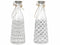 Present Time - Waterfles Squares patroon - Glas - 29cm - 10cm