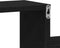 vidaXL - Wandkast - Zwart - Eiken - 80x15x78,5 - cm - Gemaakt - van - Hout