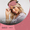 SMUG 3D Slaapmasker met Roze Oordopjes en Opbergzakje - 100% Verduisterend - Ergonomisch Oogmasker - Candy Cane Print