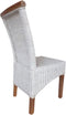 SVJ Eetkamerstoelen - 54x47x97 cm - Rotan - Wit - Set van 6