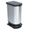 Rotho Paso - Pedaalemmer - 50 l - Zilver Metallic