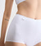 sloggi Basic+ - Dames Maxi slip - Extra zachte naden - Wit (4-pack)
