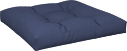 vidaXL - Palletkussen - 70x70x12 - cm - stof - marineblauw